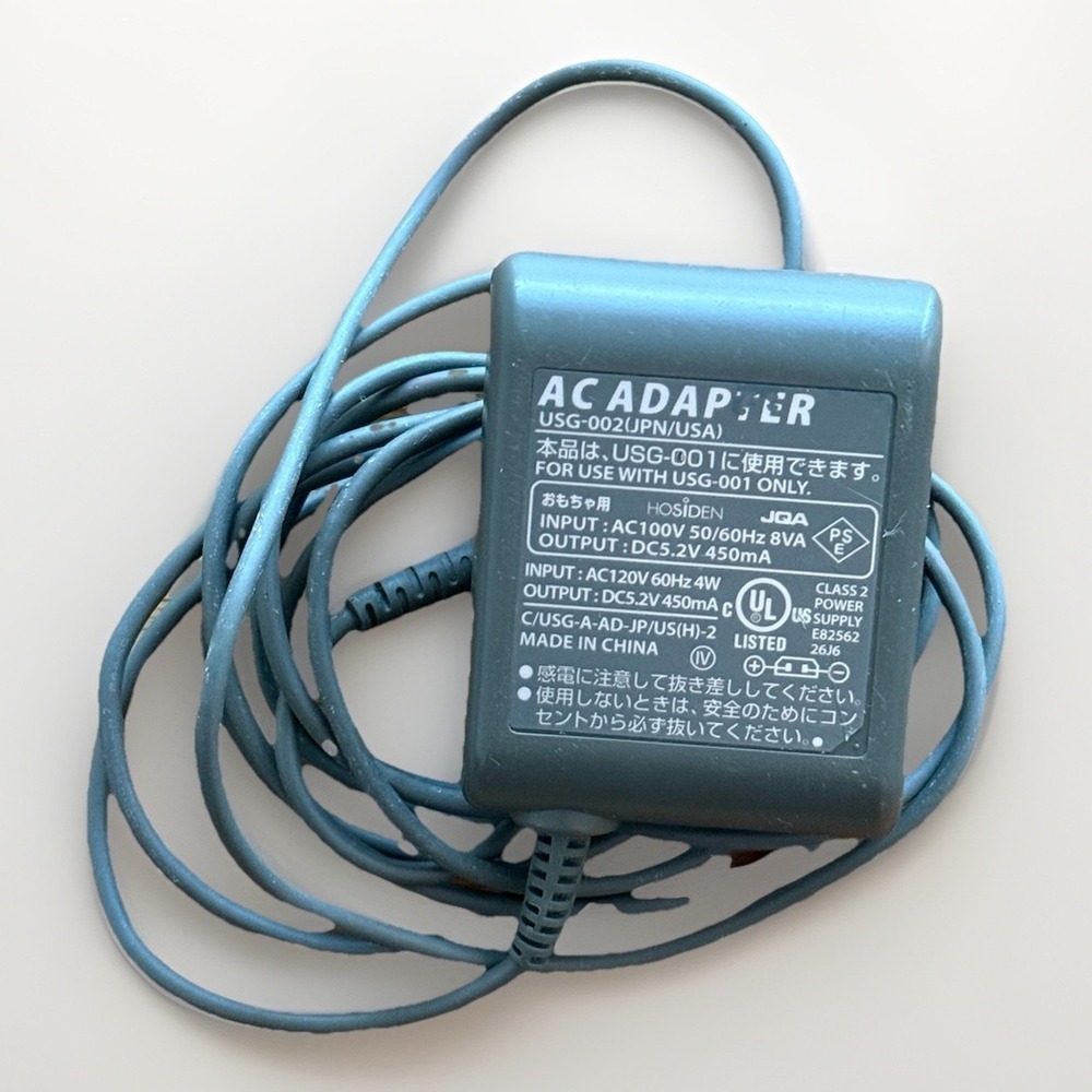 OEM Nintendo DS Lite‎ AC Adapter Charger USG-002 (USA), DC5.2V 450mA USG-001